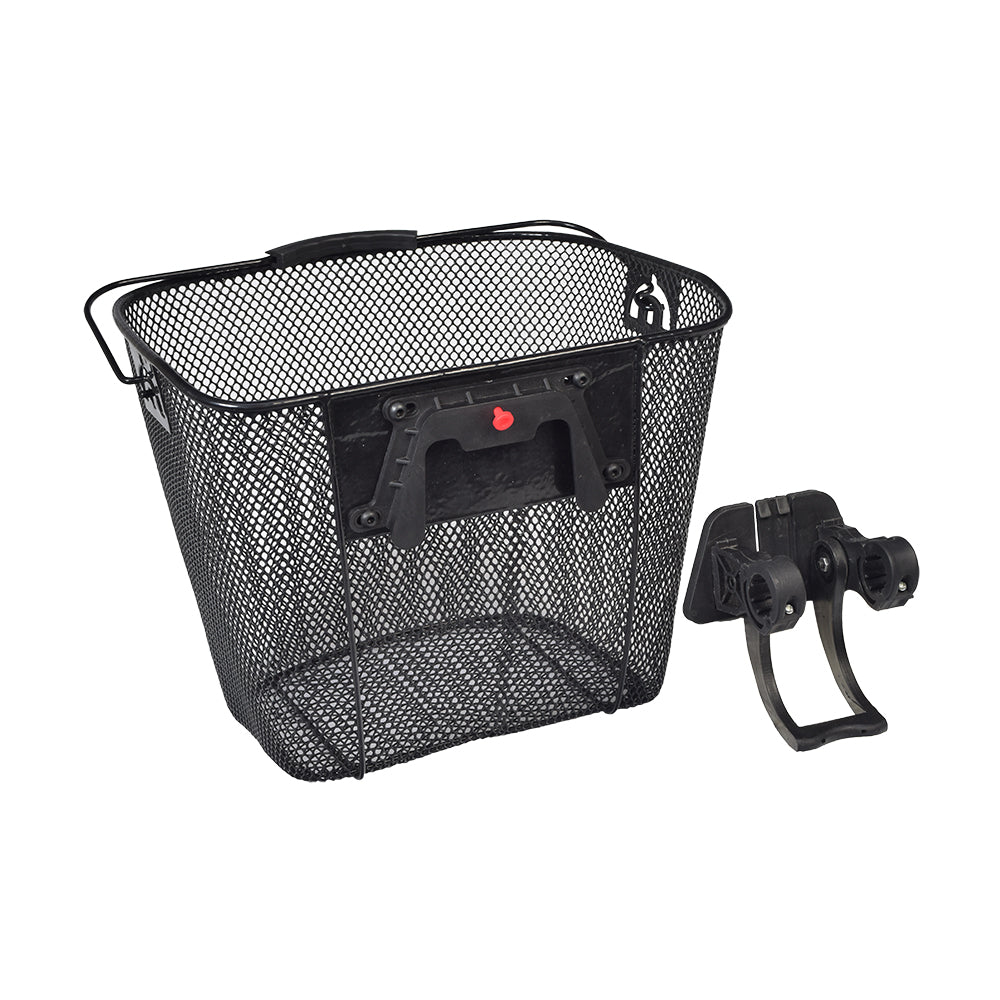 Universal Wire Basket with Quick-Release Mounting Hardware for Bicycles & Scooters