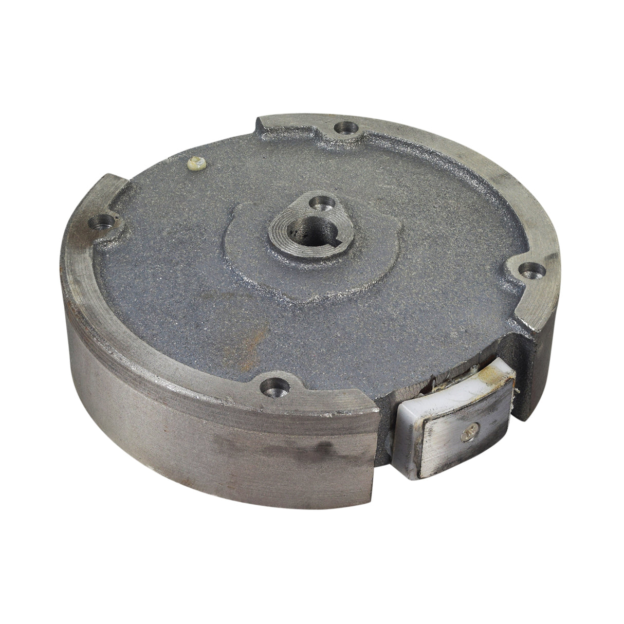 Single Magnet Flywheel for the Coleman BT200X, CT200U Trail & CT200U-EX Mini Bikes: a round metal flywheel with a central conical mounting hole, designed for 6.5 Hp Honda Clone GX200 engines.