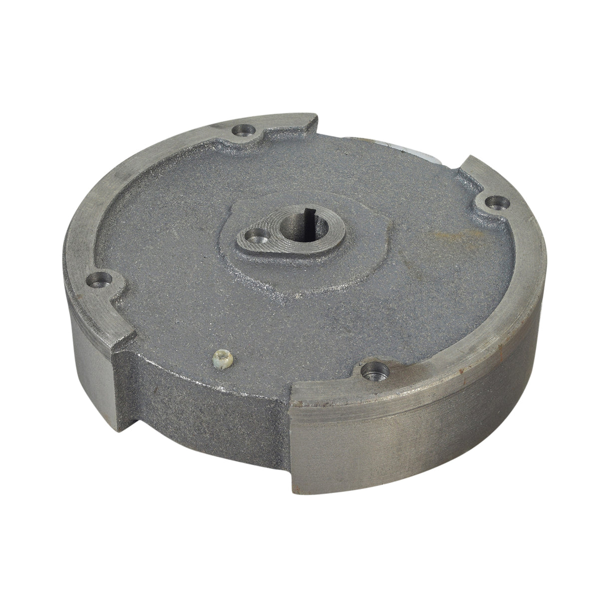 Single Magnet Flywheel for the Coleman BT200X, CT200U Trail & CT200U-EX Mini Bikes, showing a round metal object with a conical mounting hole, designed for 6.5 Hp Honda Clone GX200 engines.