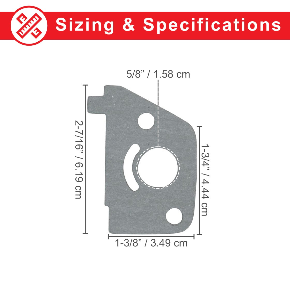 Diagram of the Carburetor, Air Cleaner, & Air Inlet Gasket for the Baja Doodle Bug (DB30), showcasing the multi-gasket design suitable for DB30 carburetor, air intake, and air cleaner replacements.