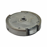 Three Magnet Flywheel for the 6.5 Hp (Honda GX200 Clone) Engine Baja MB165 & MB200 Mini Bike, showing a round metal flywheel with a central conical mounting hole.