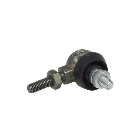 Tie Rod Ball Joint with M8 Thread for the Kandi 110GKG-2 & 49FM5-E Go-Karts, featuring close-up views of metal bolts, nuts, and a black rubber ring essential for go-kart steering.