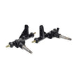 Left & Right Strut Spindle for 150cc - 250cc Go-Karts & Dune Buggies, shown as a pair of black metal parts essential for front suspension, compatible with Kandi brand models.