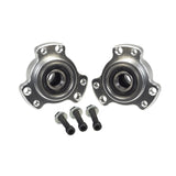 5/8 Wheel Hub with Bearings & Hardware for Go-Karts (Set of 2) featuring metal hubs with attached screws and nuts, essential for go-karts and dune buggies. Includes 99502H bearings and 1/4-28 thread mounting hardware.