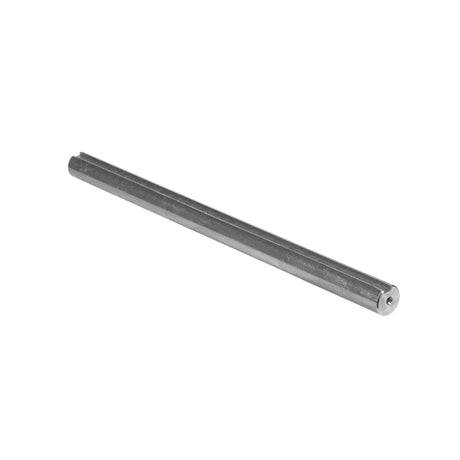 5/8 x 10 Jackshaft with 3/16 Keyway for Go-Karts & Mini Bikes, a long metal rod with a milled keyway slot along its length, visible on a white background.