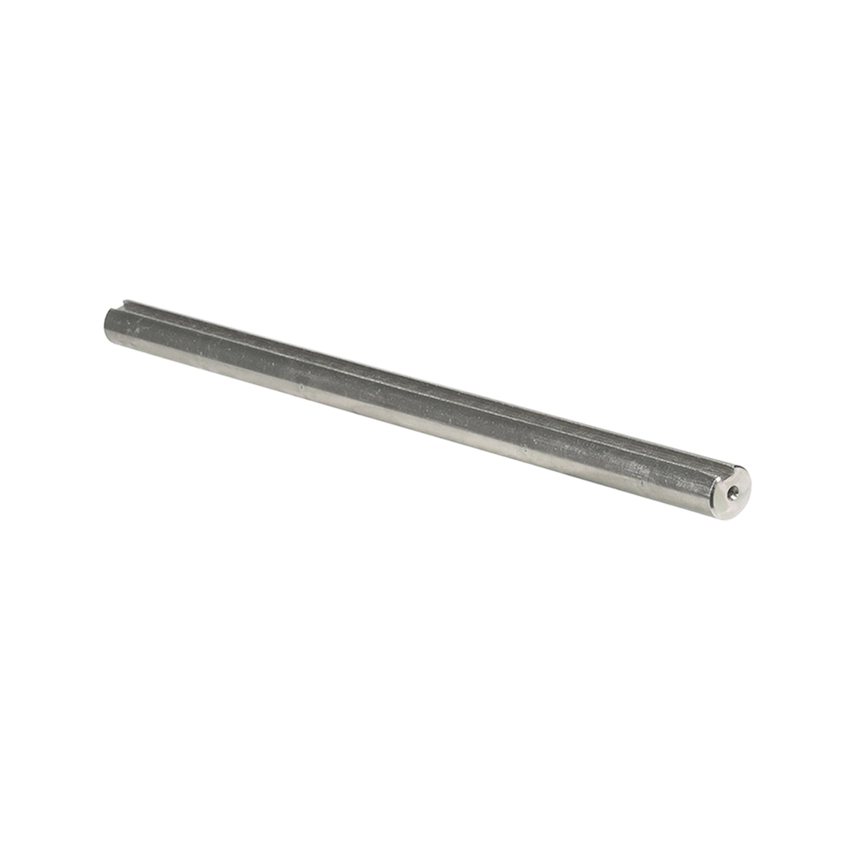 3/4 x 14 Jackshaft with 3/16 Keyway for Go-Karts & Mini Bikes, a long, solid steel rod with a keyway cut along its entire length, ends cut off square.