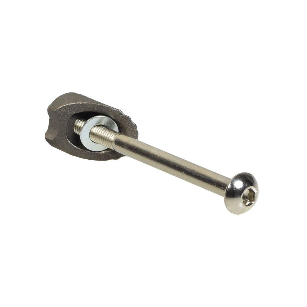 Steering Bolt with Wedge for the Razor Crazy Cart (Versions 1+), showcasing a metal screw threaded through a nut, essential for securing the steering wheel.