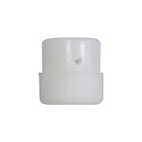 Plastic Tip for the Stabilizing Post on the Razor Crazy Cart (Versions 1+), featuring a white plastic cap with a central hole, designed to enhance safety for riders.