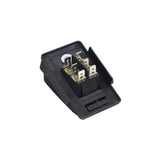 6-Pin Foot Pedal Switch for Kids' Electric Ride-On Toys, featuring a black electrical device with metal parts, including a close-up of the universal 6-pin switch for easy installation and use.