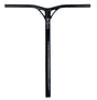 Black RTR Helium Aluminum Bar featuring a high gloss black finish, oversized tube slit for HIC, and a sleek white logo design on the handlebar. Dimensions: 24” high by 23” wide.