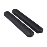 13 Full Length Urethane Armrest Pad (Set of 2) displayed as two black rectangular pads with eight mounting holes, suitable for power chairs and wheelchairs.