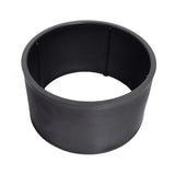 10x4.50-5 PVC Plastic Tire Sleeves for Drift Trikes (Set of 2) displayed as two black circular objects designed to enhance drifting by reducing rear tire traction.