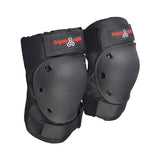 Pro Knee, Wrist, & Elbow Pad Set (Triple Eight) featuring knee pads with ventilated holes, elbow pads, and wrist guards with impact-resistant molded ABS splints, designed for skateboarding and kick scooter enthusiasts.