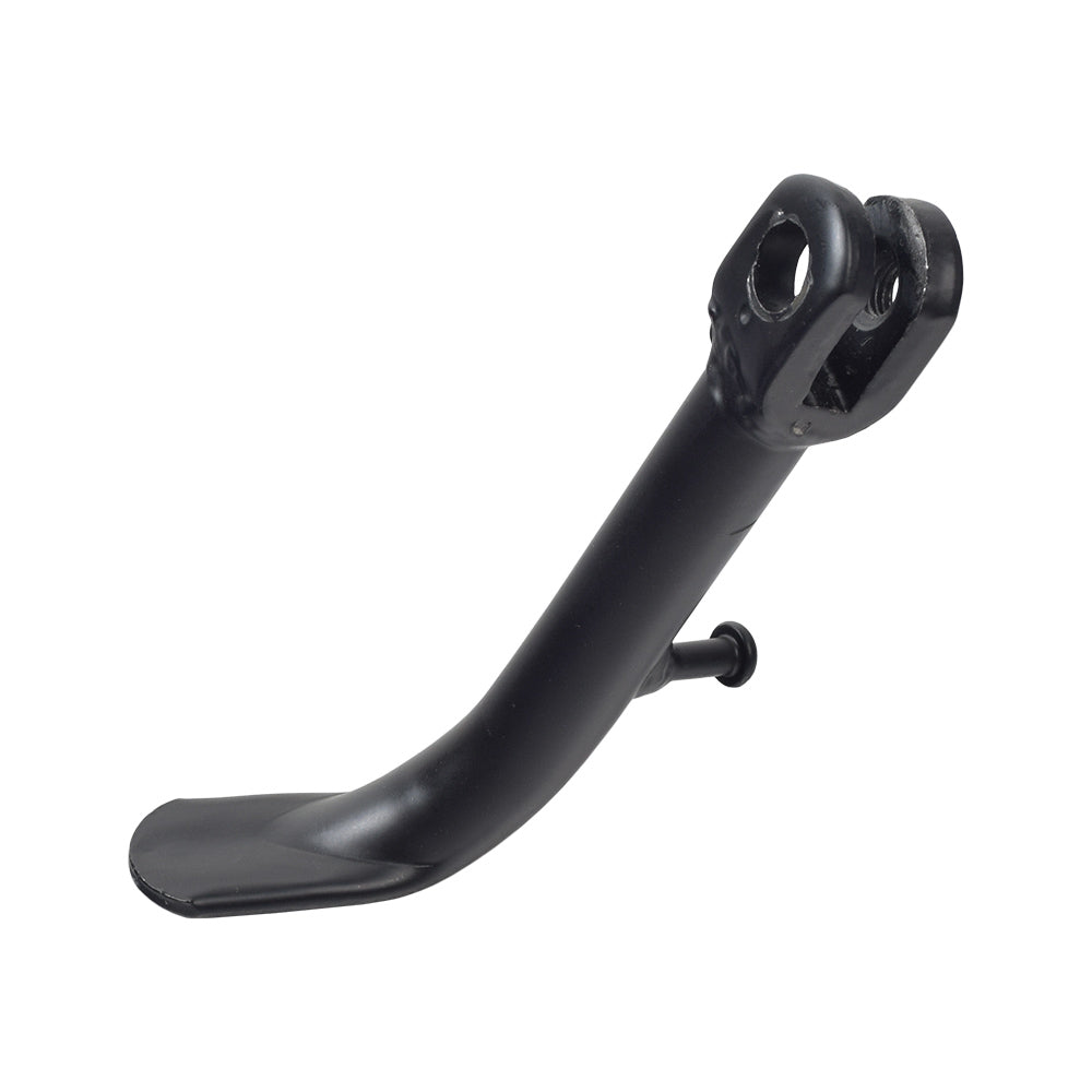 Kickstand for the Coleman RB200 212cc Mini Bike, a black metal stand with a round base and a lever mechanism, designed for stability and ease of use, keeping the bike upright.