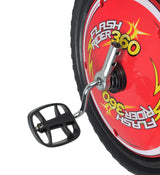 Front Wheel with Pedals for the Razor FlashRider 360, featuring a close-up of the flat-free tire and attached pedals, highlighting the high-impact design for easy replacement.