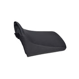 Seat for the Coleman AT125-EX ATV (Blemished) with textured black vinyl upholstery, featuring a spring latch and clip for easy attachment.