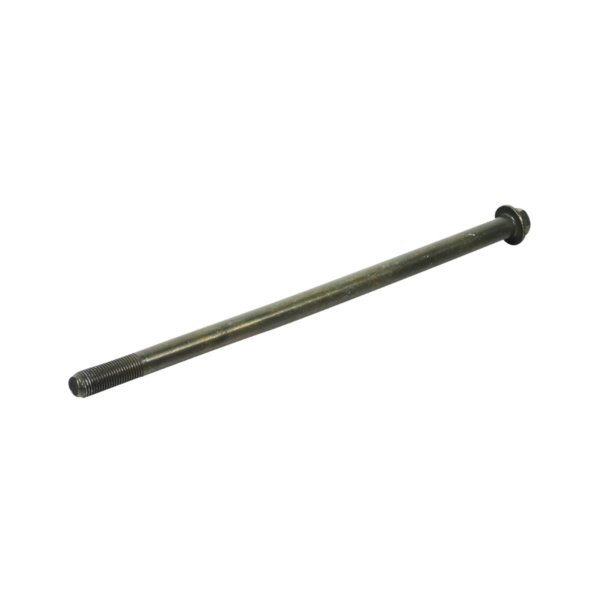 Rear Axle Bolt for the Coleman AT125-EX ATV, a 9-3/4 steel rod with a hex head on one end and an M12x1.25 mm thread on the other, includes a nut.