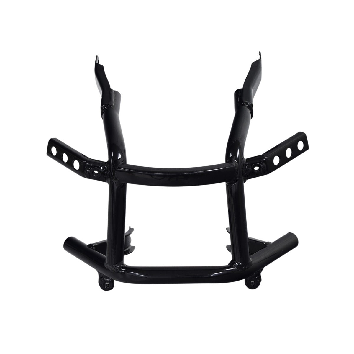 Front Guard Steel Frame for the Coleman AT125-EX ATV, featuring a black metal frame with four bolt holes and a durable welded steel tubing structure designed to protect the ATV from trail impacts.