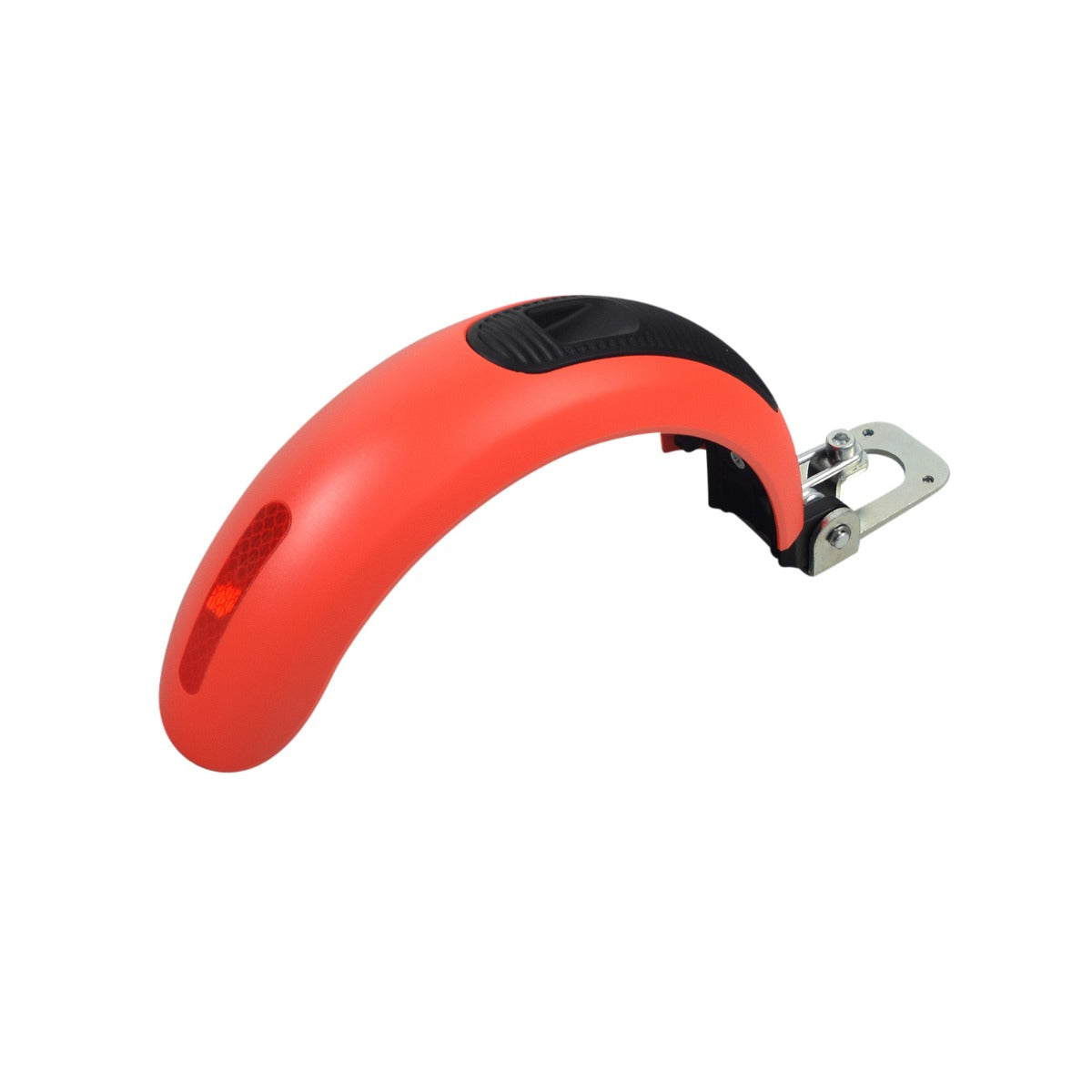 Rear Fender for Ninebot ES1 & ES1L Electric Scooters, featuring a durable ABS plastic construction with integrated foot brake pad, pin, and spring. Ideal for replacing worn or damaged scooter fenders.