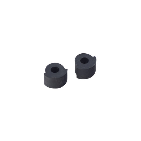 Pre-Tightening Enfoldment Pads for Ninebot by Segway ES1 & ES1L Electric Scooters (Set of 2): Two black round rubber pads designed to reduce wobble and vibrations in the scooter's front fork.