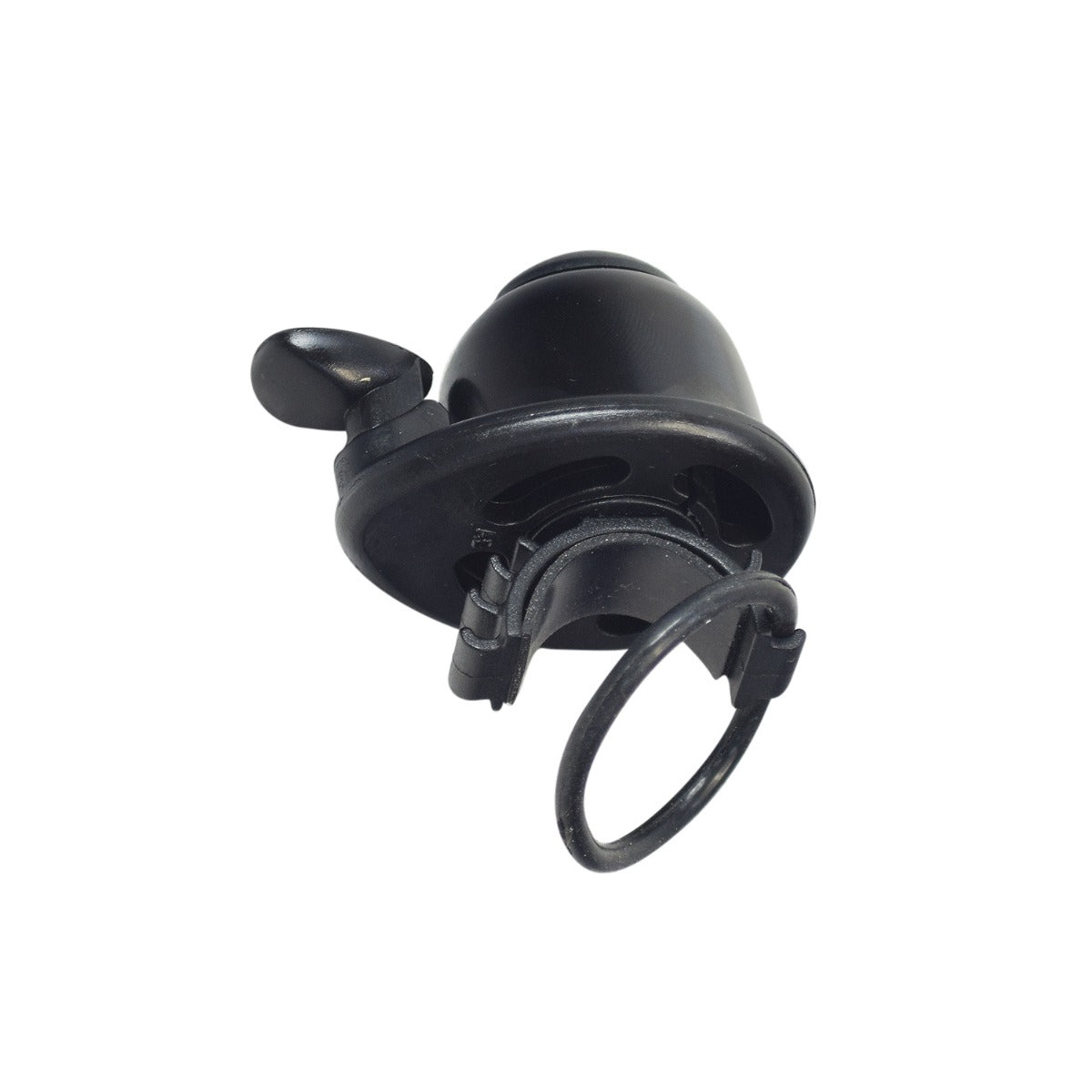 Handlebar Bell for Ninebot by Segway Electric Scooters featuring a black bell with a rubber ring for easy mounting on handlebars.