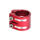 31.8 mm Double Head Collar Clamp for Scooters with visible silver screws, designed to secure kick scooter components firmly in place.