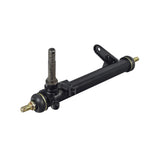 Spindle Steering Knuckle for the Realtree RTK200 196cc Go-Kart, featuring a robust metal cylinder with a metal rod and ball joint, essential for the vehicle's steering mechanism.