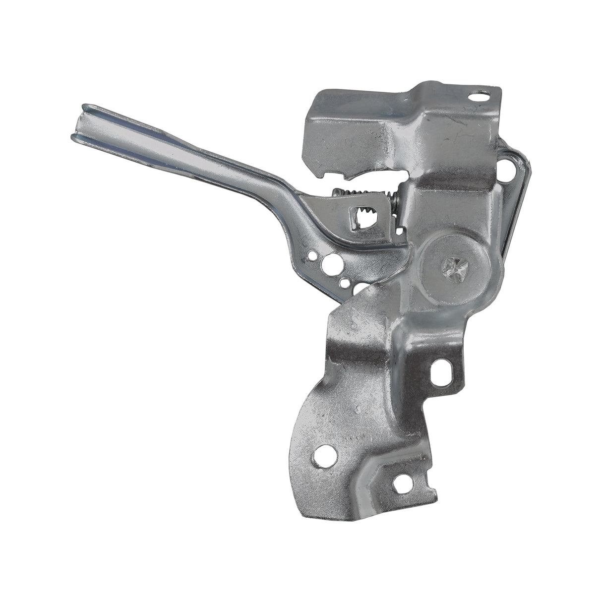 Throttle Control Assembly for Coleman KT196 & CK196 Go-Karts, showcasing a close-up of the metal piece with a circular hole and lever, essential for regulating fuel flow in the engine.