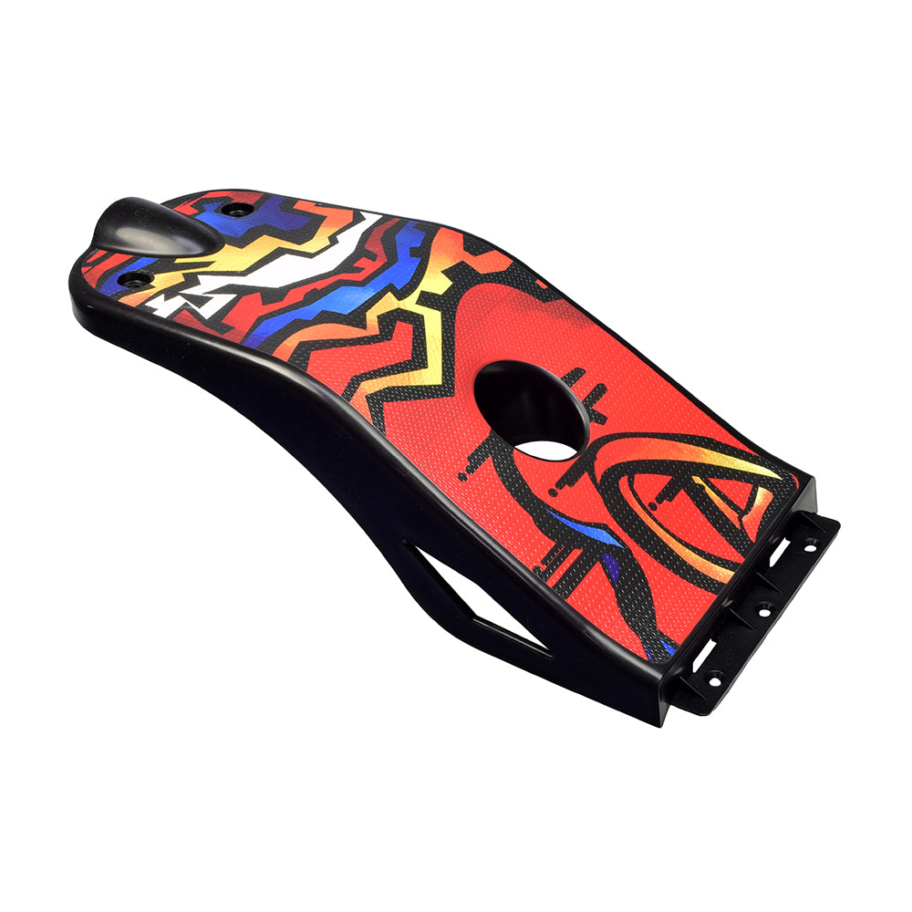 Kicktail for the eZip 450 (Blemished) showing a colorful design on a red and black surface, offered at a discounted price for eZip 450 electric scooters.