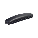 10-1/4 x 2 Black Upholstered Armrest Pad, a black plastic accessory with a sleek cover, ideal for replacing worn armrest pads on mobility scooters and power chairs.