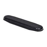 10-1/2 Desk Length Black Plastic Armrests for Wheelchairs (Set of 2) showing a durable, black rectangular design with a fitted cover, ideal for economical wheelchair armrest replacements.