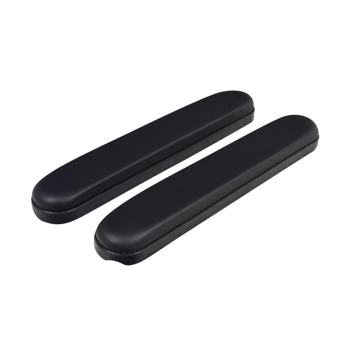 Black 14" Full Length Padded Vinyl Armrest Pads (Missing Hardware) (STDSFLVB)