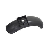 Front Fender for the Ninebot ZING E10 eKickScooter, a black plastic object with a central hole, designed to prevent mud and water splashes, ensuring a perfect fit and durability.