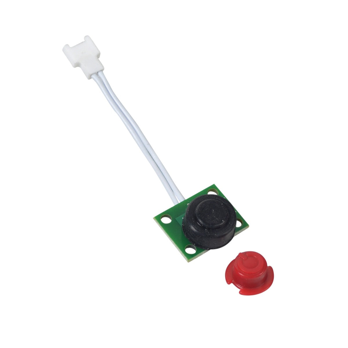 Power Button for GOTRAX GXL V2 & XR Ultra Electric Scooters, featuring a small device with a white wire and connector, integrated with a printed circuit board (PCB) for on/off functionality.