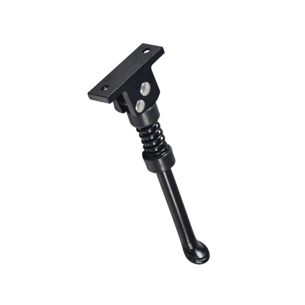 Kickstand for GOTRAX GXL V2 Electric Scooters, featuring a sturdy black metal design with a spring mechanism and mounting holes, ensuring stable, upright parking for your scooter.