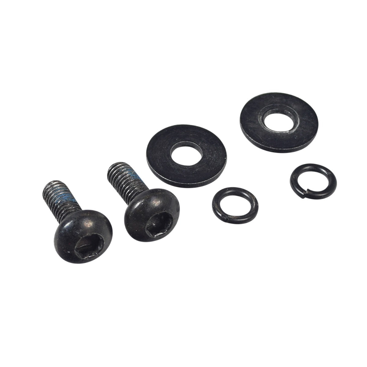 Rear Wheel Assembly for GOTRAX GXL V2 & XR Ultra Electric Scooters (Blemished) featuring black screws, washers, a mounted 50/75-6.1 tire on a 5-spoke rim with pre-installed 6001RS bearings.