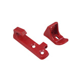 Plastic Hook & Latch Set for GOTRAX GXL V2 & XR Ultra Electric Scooters, featuring a red plastic hook with multiple holes and a smaller latch, essential for the scooter's folding mechanism.