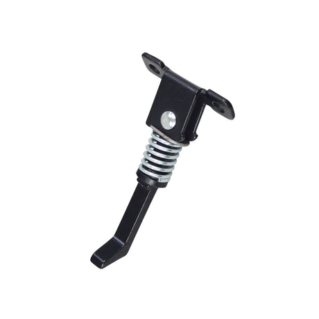 Kickstand for the Hover-1 Comet Electric Scooter: A sturdy black and silver metal stand with a close-up of its spring mechanism, designed to keep your scooter upright and clean.