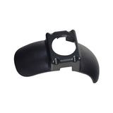 Front Fender for the GOTRAX GKS Electric Scooter, a black, durable ABS plastic piece with a mounting hole, designed to prevent mud and water splashes, ensuring a perfect fit for the scooter.