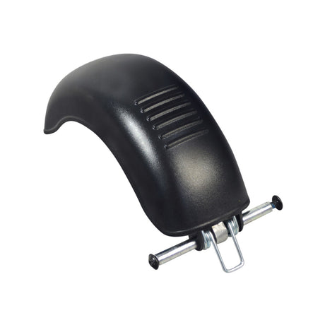 Rear Fender with Brake Pad for GOTRAX GKS Electric Scooter, featuring black metal rods, screws, a spring, and a foot brake pad for efficient mud and water splash protection.