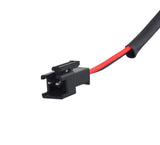 Coaxial Charging Port for GOTRAX GKS Electric Scooter featuring a black connector with a red and black wire, designed for seamless charging and protection against dirt and moisture.