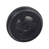 Rear Wheel for the Kidzone Ride-On Toy Bumper DIY Race Car, featuring a black circular plastic disc with a central hole for the axle.