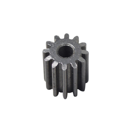 Close-up of a 12 Tooth Motor Gear Sprocket for 3 mm Belts & Gears, highlighting the precision-machined steel teeth designed for compatibility with electric motors and 3 mm toothed belts.