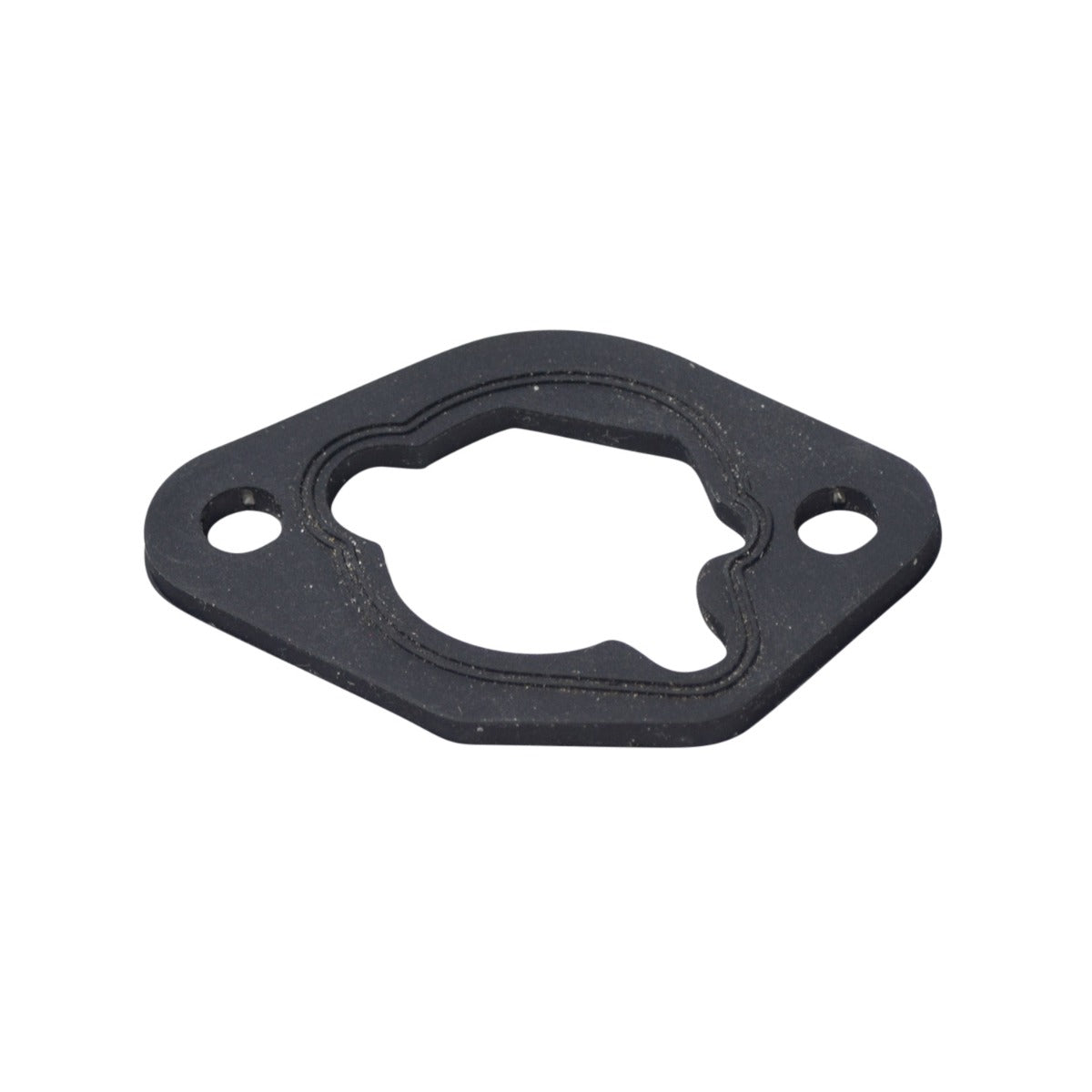 Carburetor Air Filter Intake Gasket for 6.5 Hp Go-Karts & Mini Bikes, featuring a black rubber ring with multiple holes, designed for various engine sizes and applications.