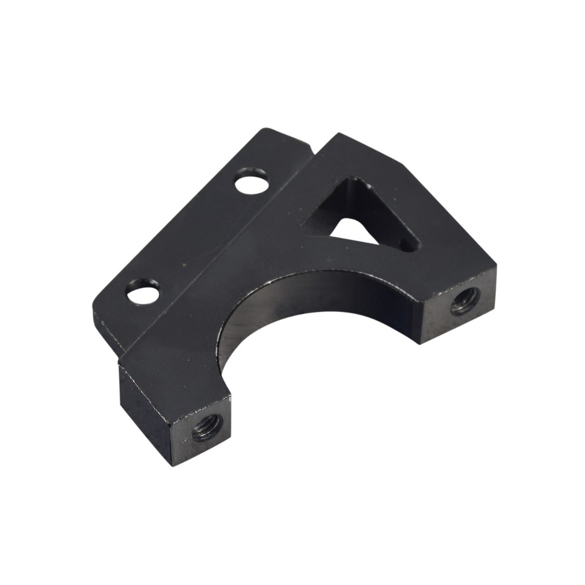 Caliper Mount for the GOTRAX GXL V2 Electric Scooter - a black metal piece with holes, designed to connect the rear brake's caliper to the scooter's frame.