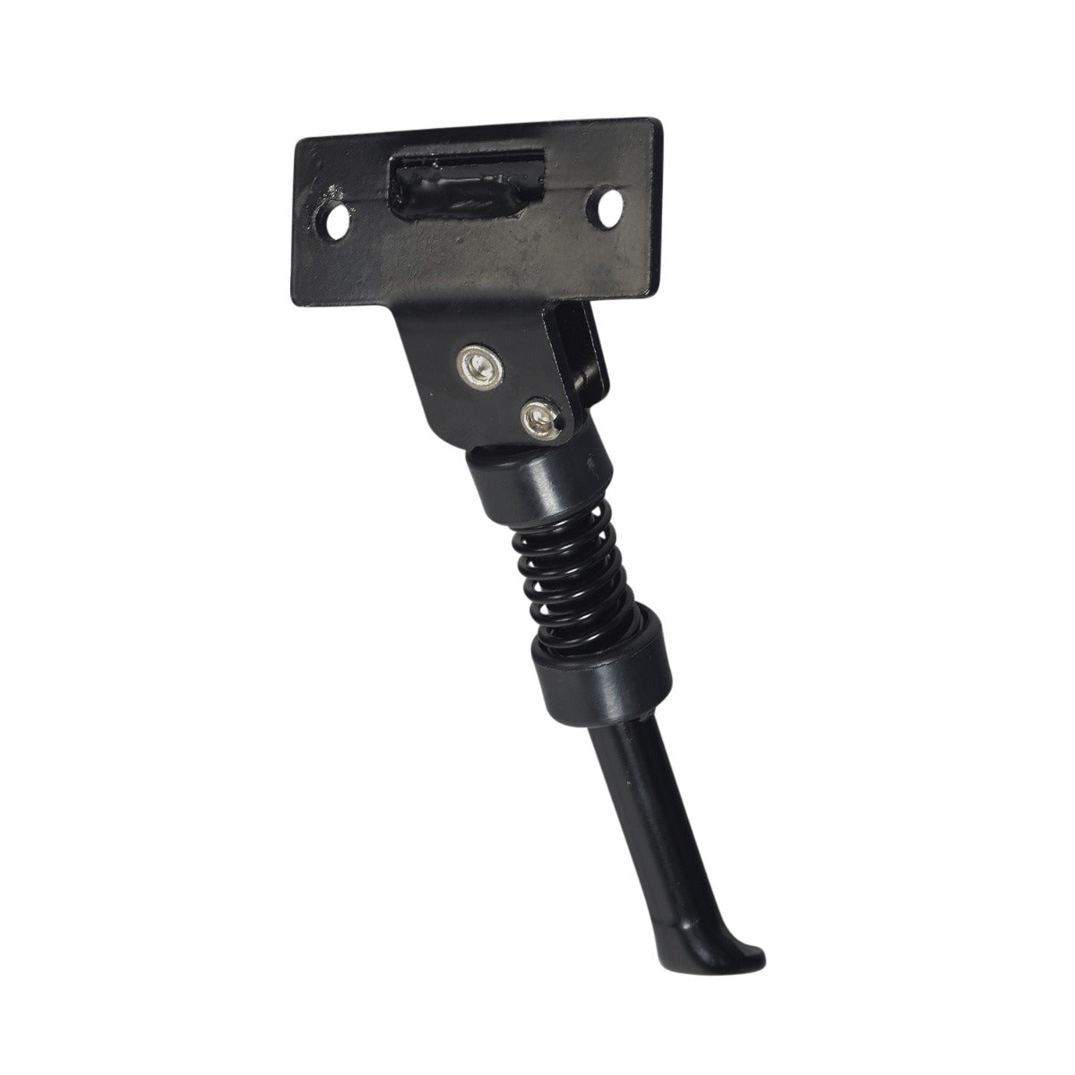 Kickstand for Hiboy® S2 & S2 Pro Electric Scooters: A black metal stand featuring a robust spring mechanism designed to keep scooters upright, protecting electronics from damage.