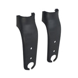 Fork Covers for the Hiboy® S2 Electric Scooter (Set of 2) - Close-up of two identical black plastic covers with holes, designed for the scooter's front fork assembly, enhancing protection and appearance.