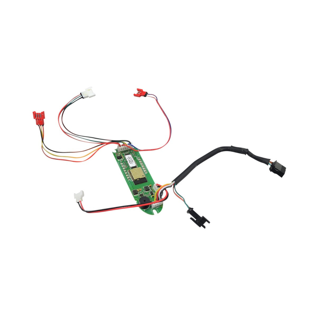 LCD Speedometer & Power Button with Wiring Harness for the Hiboy® S2 Electric Scooter featuring a green circuit board with attached wires, showing essential scooter metrics and an integrated power button.