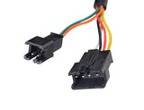 Close-up of a Console to Controller Wiring Harness for Hiboy® S2 & S2 Pro Electric Scooters, featuring several colored wires and connectors essential for the scooter's console display functionality.