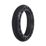 8-1/2 x 2 solid tire with original tread pattern for Hiboy® S2 & S2R electric scooters, featuring a black rim and shallow street tread optimized for hardtop pavement.